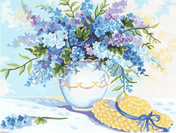 Hat and Vase of Spring Flowers  - Collection d'Art