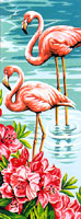 Margot de Paris - Small Canvases - Les Flamands (The Flamingos)