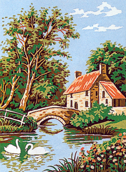 Margot de Paris - Small Canvases - Le Hameau (The Hamlet)