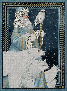 Arctic Santa Cushion/Picture - Canvas Only