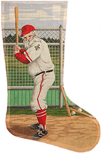 Baseball Santa - Canvas Only