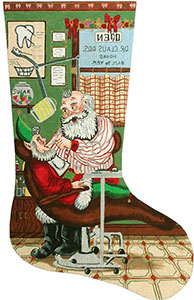 Santa Dentist - Canvas Only
