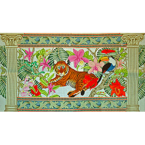 Neo-classic Tiger Rug