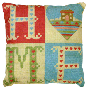 Home Sweet Home Needlepoint Cushion Kit from the Anchor Living Collection