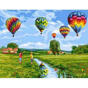 Royal Paris Needlepoint Les Montgolfieres (The Balloons)
