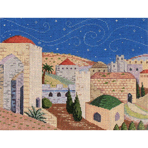 Jerusalem Hand Painted Needlepoint Canvas