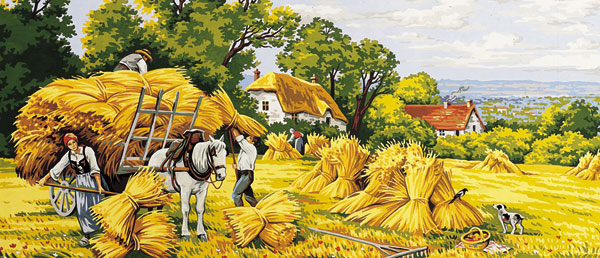 Royal Paris Needlepoint - Harvest Time Large Canvas