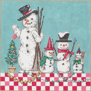 Ice Guys - Stitch Painted Needlepoint Canvas from Sandra Gilmore