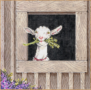 Clementine - Stitch Painted Needlepoint Canvas from Sandra Gilmore