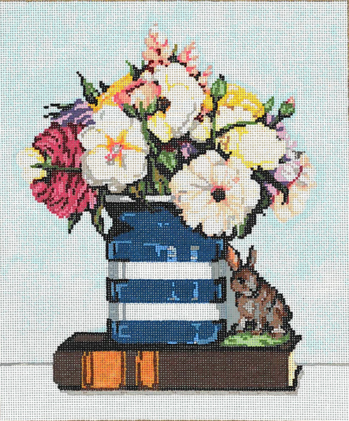 So Pretty - Stitch Painted Needlepoint Canvas from Sandra Gilmore