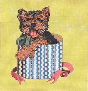 Jasper - Stitch Painted Needlepoint Canvas from Sandra Gilmore