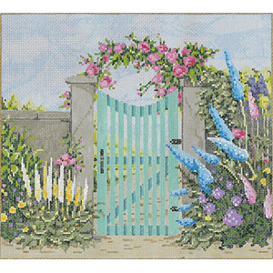 Nantucket - Stitch Painted Needlepoint Canvas from Sandra Gilmore