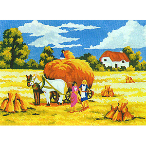 Wheat Harvest - Collection d'Art Needlepoint Canvas
