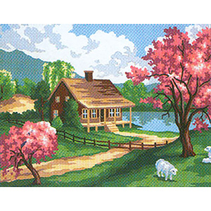 Spring I  - Collection d'Art Needlepoint Canvas