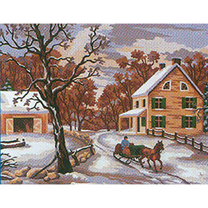 Winter I  - Collection d'Art Needlepoint Canvas