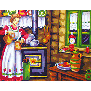 In the Kitchen  - Collection d'Art Needlepoint Canvas