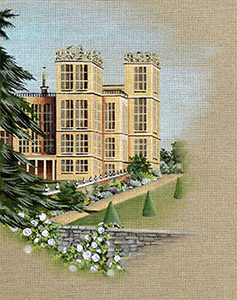 Leigh Designs - Hand-painted Needlepoint Canvases - Manor Born - Hardwick Hall