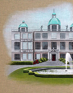 Leigh Designs - Hand-painted Needlepoint Canvases - Manor Born - Longleat Hall