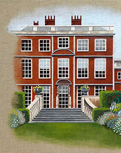 Leigh Designs - Hand-painted Needlepoint Canvases - Manor Born - Newby House