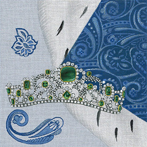 Leigh Designs - Hand-painted Needlepoint Canvases - Crown Jewels - Duchess