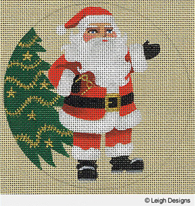 Leigh Designs - Hand-painted Needlepoint Canvases - Holiday Collection - Christmas