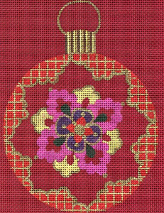 Leigh Designs - Hand-painted Needlepoint Canvases - Chinese Dynasty Ornaments -  Shang Ornament/Coaster