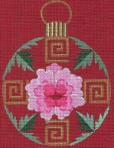 Leigh Designs - Hand-painted Needlepoint Canvases - Chinese Dynasty Ornaments -  Sui Ornament/Coaster