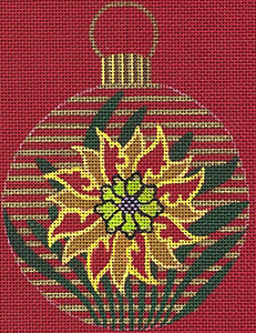 Leigh Designs - Hand-painted Needlepoint Canvases - Chinese Dynasty Ornaments -  Chin Ornament/Coaster