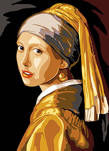 SEG de Paris Needlepoint - La Jeune Fille a la Perle (The Girl with the Pearl Earring by Vermeer)