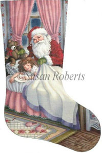 Special Delivery (Girl) Needlepoint Stocking Canvas