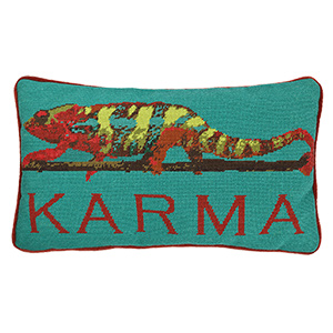 Karma Chameleon Needlepoint Pillow Kit