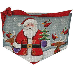 Cardinal Invasion Hand Painted Stocking Topper Canvas from Rebecca Wood