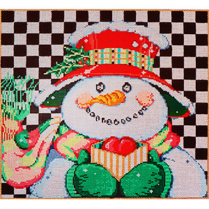 Spencer - Stitch Painted Needlepoint Canvas from Sandra Gilmore