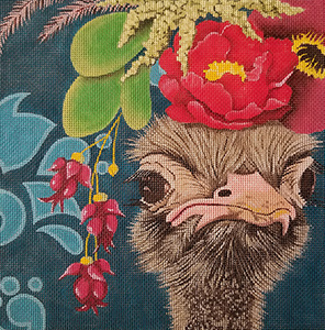 Judging Your Outfit Hand Painted Needlepoint Canvas