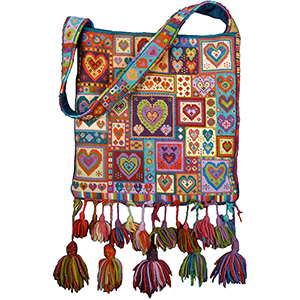 Needlepointus World Class Needlepoint Other Categories Bags And Animal Fayre Needlepoint Bag Little Heart Patchwork Kit