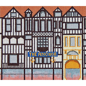 Pub 01 - The Anchor - Hand-Painted Needlepoint Canvas